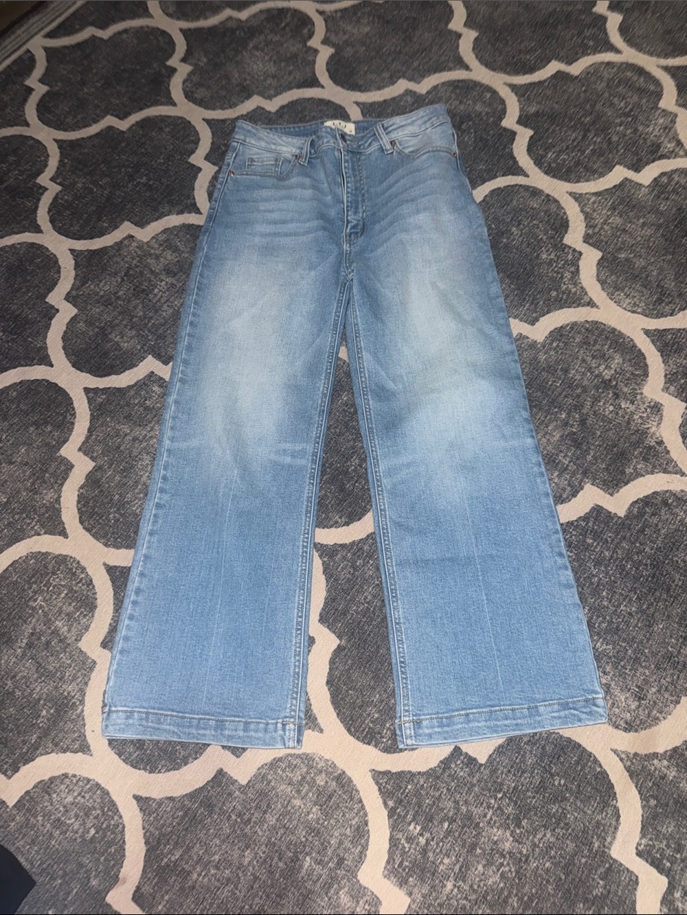 LTJ Letter to Juliet High Rise Wide Leg Crop  Jeans Blue 28